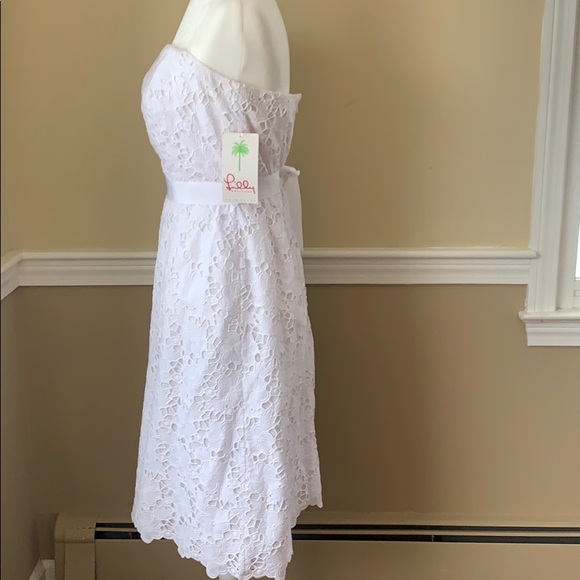 LILLY PULITZER | Sienna Dress Lace Strapless Dress Size 10 NWT - Picture 4 of 10